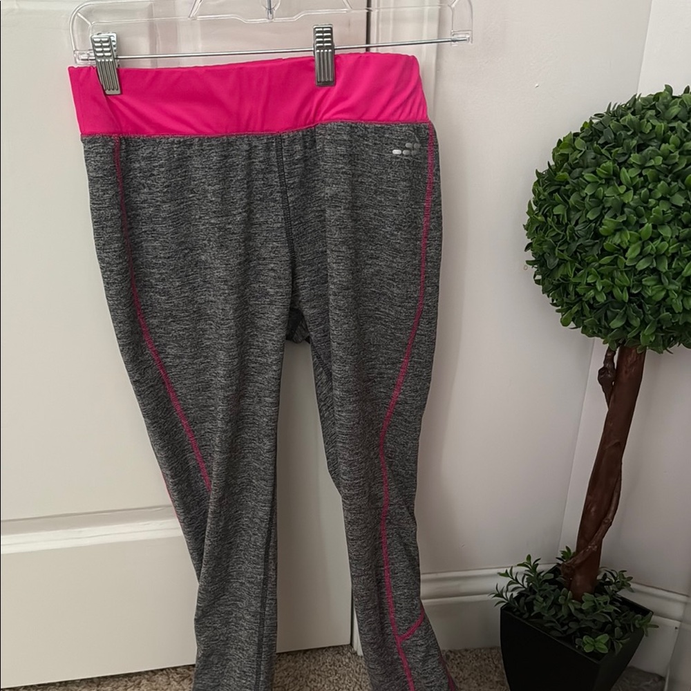 Gray and Pink BCG womens Leggings